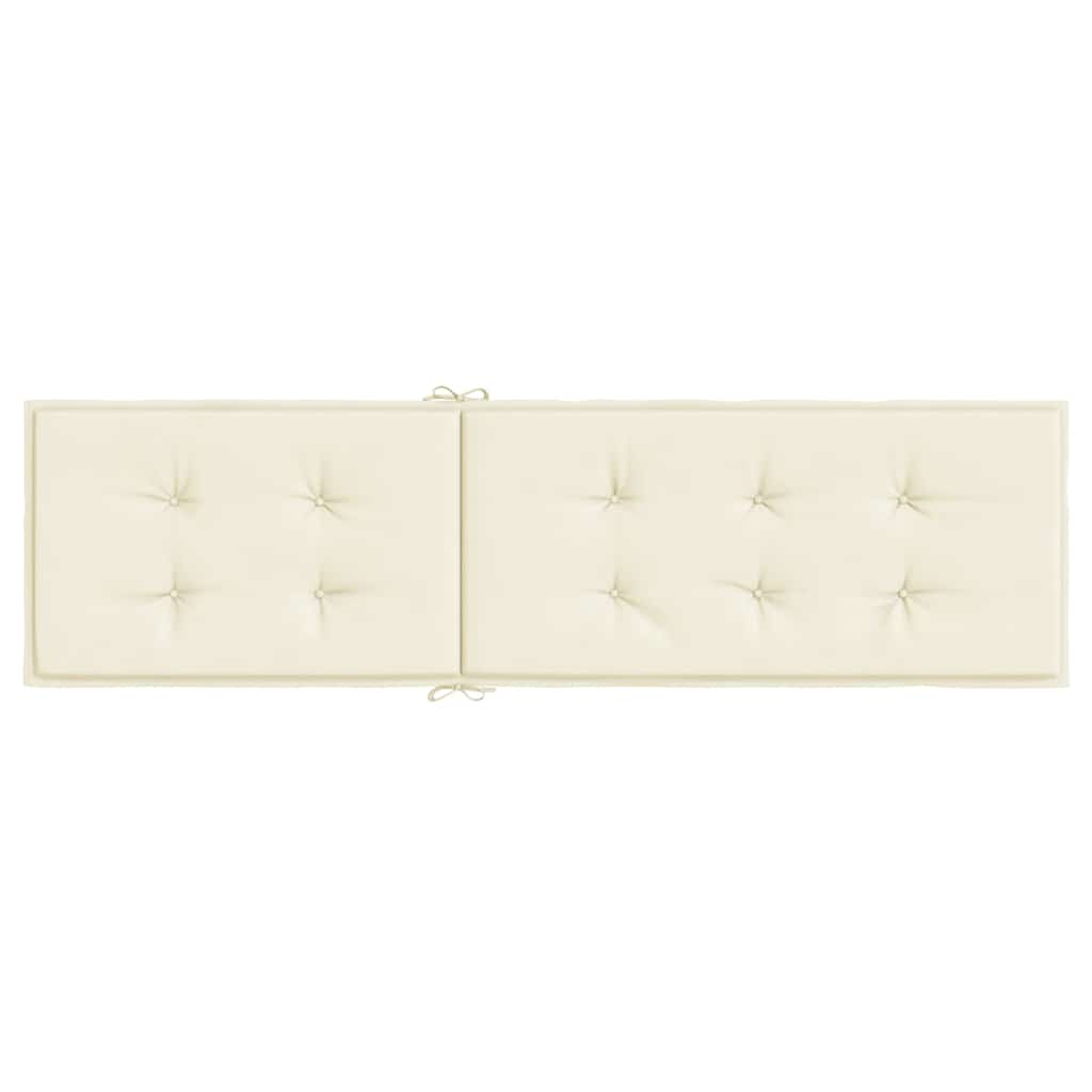 Cuscino per Sdraio Crema (75+105)x50x4 cm