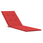 Cuscino per Sdraio Rosso (75+105)x50x4 cm