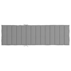 Cuscino per Lettino Grigio 200x50x3 cm in Tessuto Oxford