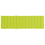 Cuscino per Lettino Verde Intenso 186x58x3 cm in Tessuto Oxford