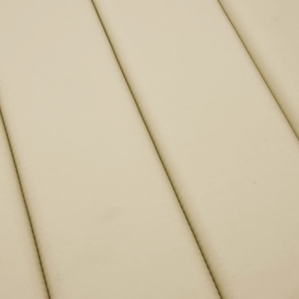 Cuscino per Lettino Beige 200x60x3 cm in Tessuto Oxford