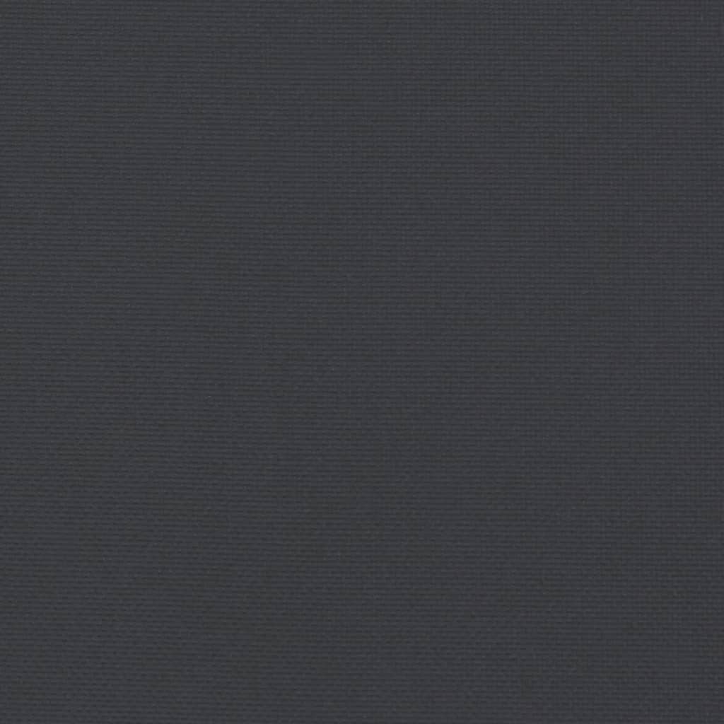 Cuscino per Lettino Nero 200x60x3 cm in Tessuto Oxford