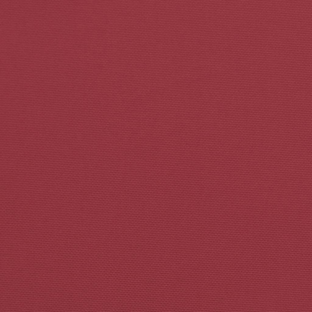 Cuscino per Lettino Rosso Vino 200x60x3 cm in Tessuto Oxford