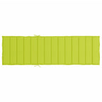 Cuscino per Lettino Verde Intenso 200x70x3 cm in Tessuto Oxford