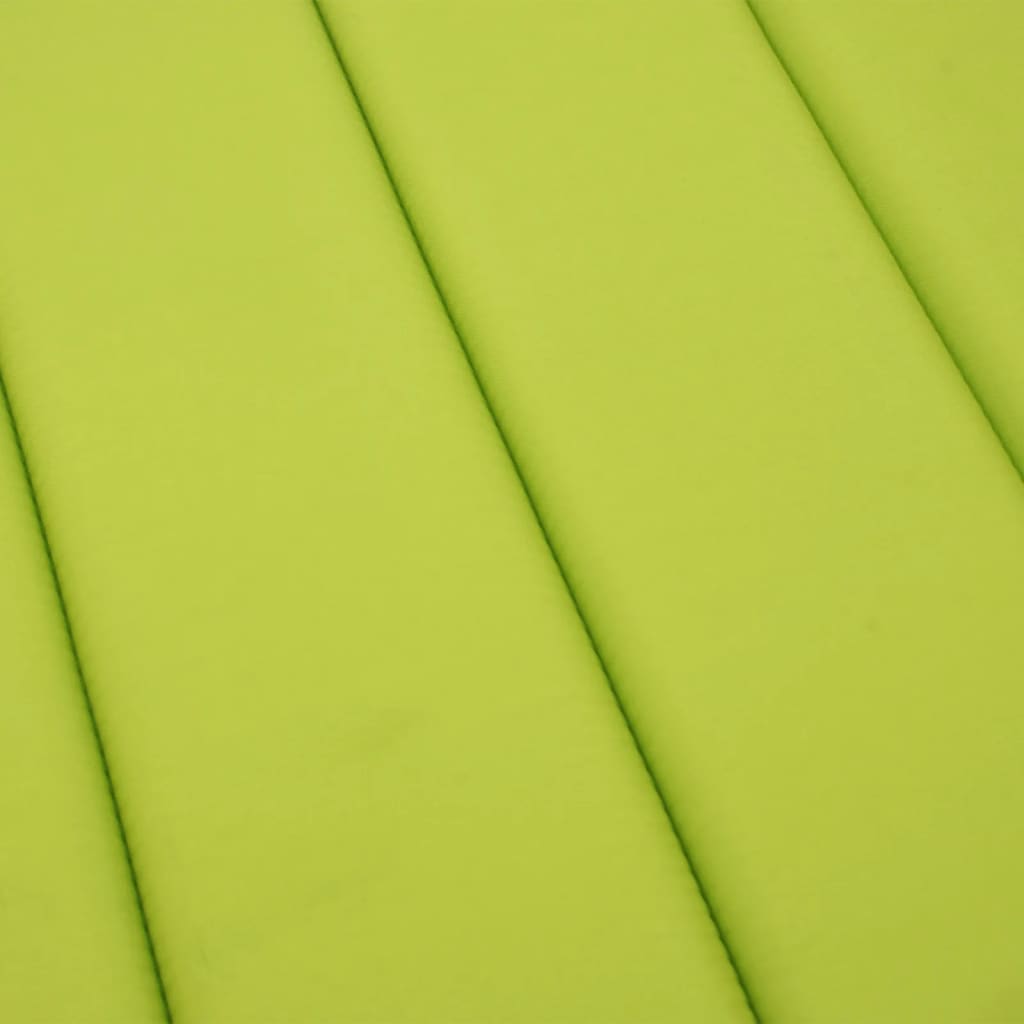 Cuscino per Lettino Verde Intenso 200x70x3 cm in Tessuto Oxford