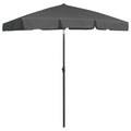 Ombrellone da Spiaggia Antracite 180x120 cm