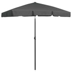 Ombrellone da Spiaggia Antracite 180x120 cm