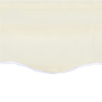Tessuto di Ricambio per Tenda da Sole Crema 6x3,5 m