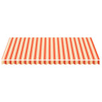Tessuto di Ricambio per Tenda da Sole Giallo e Arancio 4,5x3 m