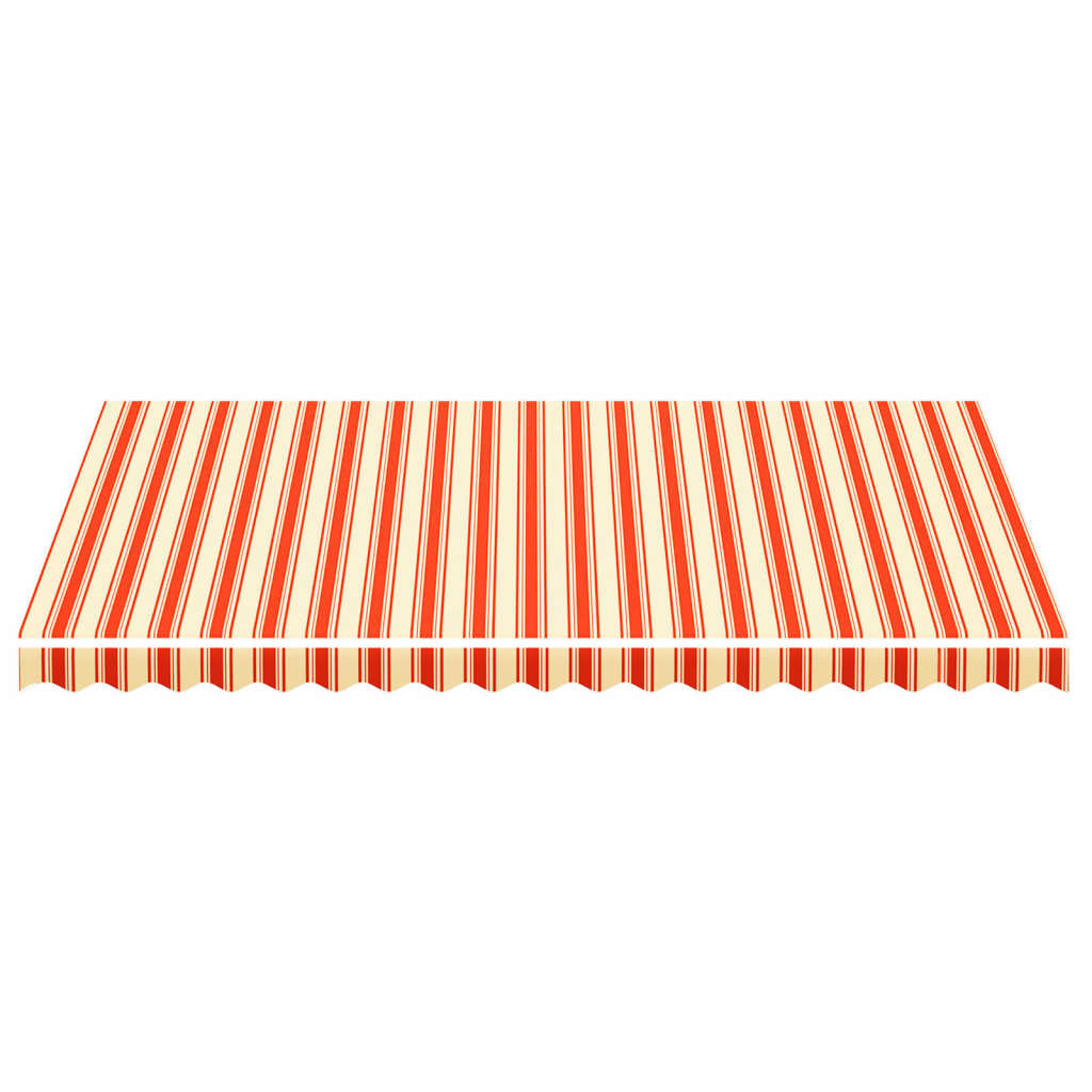 Tessuto di Ricambio per Tenda da Sole Giallo e Arancio 4,5x3 m