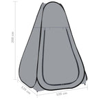 Tenda Doccia da Campeggio Pop Up Grigia