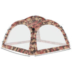 Tenda per Feste con LED e 4 Pareti 3,6x3,6x2,3 m Mimetica
