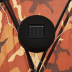 Tenda per Feste con LED e 4 Pareti 3,6x3,6x2,3 m Mimetica