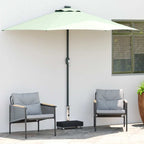 Base per Ombrellone Nera 45x25x8,3 cm in Granito