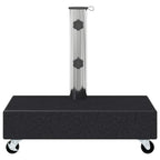 Base per Ombrellone Nera 45x25x8,3 cm in Granito