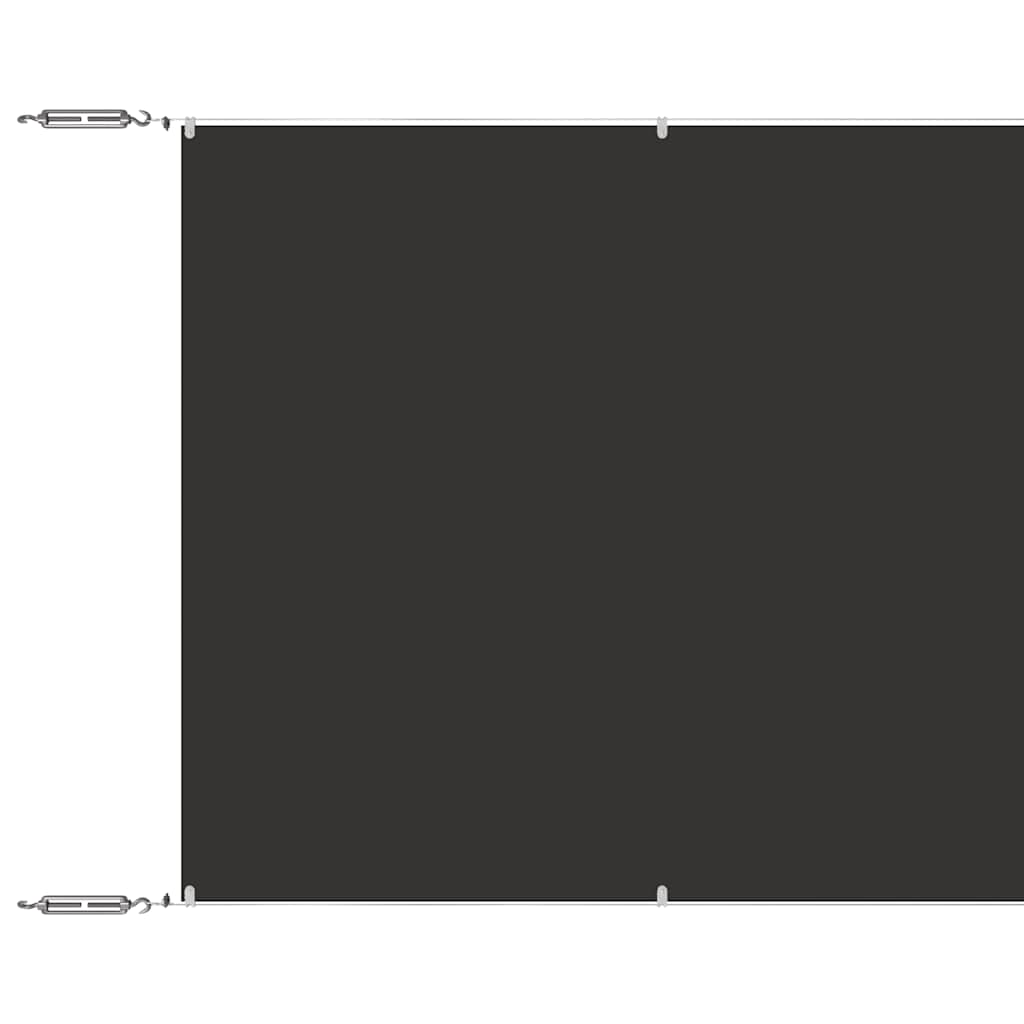 Paravento Verticale Antracite 140x800 cm Tessuto Oxford