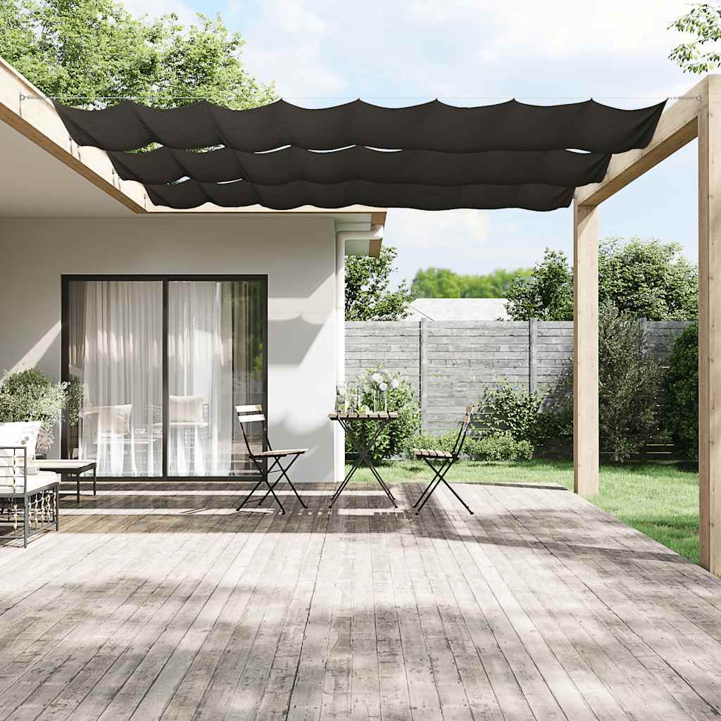Paravento Verticale Antracite 140x800 cm Tessuto Oxford