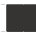 Paravento Verticale Antracite 180x1000 cm Tessuto Oxford