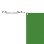 Paravento Verticale Verde Chiaro 140x600 cm in Tessuto Oxford
