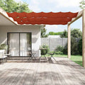 Paravento Verticale Terracotta 100x1000 cm in Tessuto Oxford