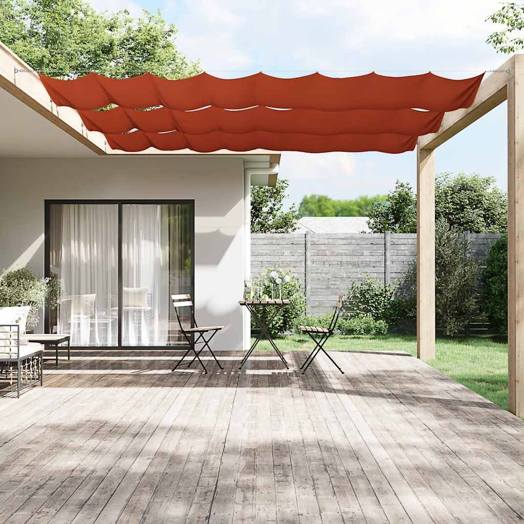 Paravento Verticale Terracotta 100x1000 cm in Tessuto Oxford