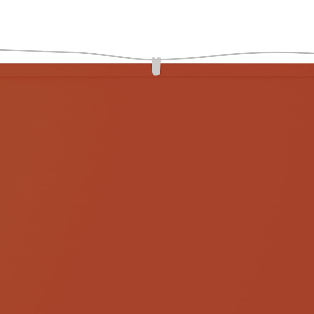 Paravento Verticale Terracotta 140x800 cm in Tessuto Oxford