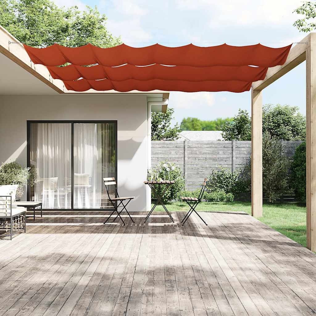 Paravento Verticale Terracotta 180x1000 cm in Tessuto Oxford