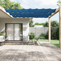 Paravento Verticale Blu 100x360 cm Tessuto Oxford Resistente