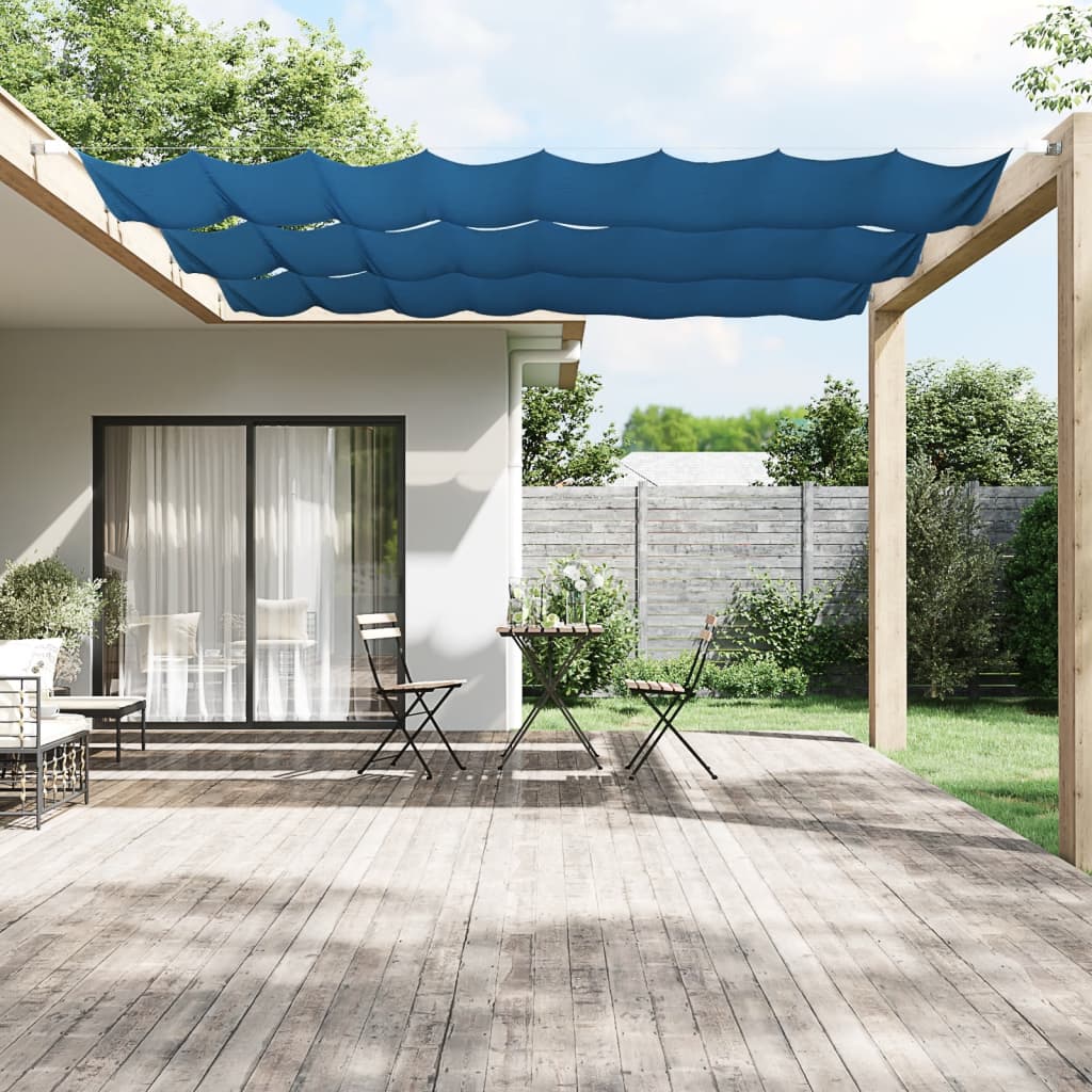 Paravento Verticale Blu 100x360 cm Tessuto Oxford Resistente