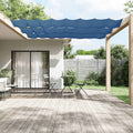 Paravento Verticale Blu 100x1200 cm Tessuto Oxford Resistente