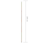 Aste per Parasole a Vela 2 pz 200 cm in Acciaio Zincato