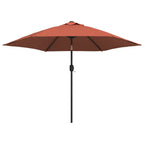 Ombrellone da Giardino con Palo in Metallo 300 cm Terracotta