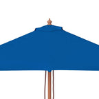 Ombrellone da Giardino con Palo in Legno 150x200 cm Blu