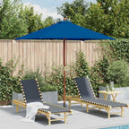 Ombrellone da Giardino con Palo in Legno 150x200 cm Blu