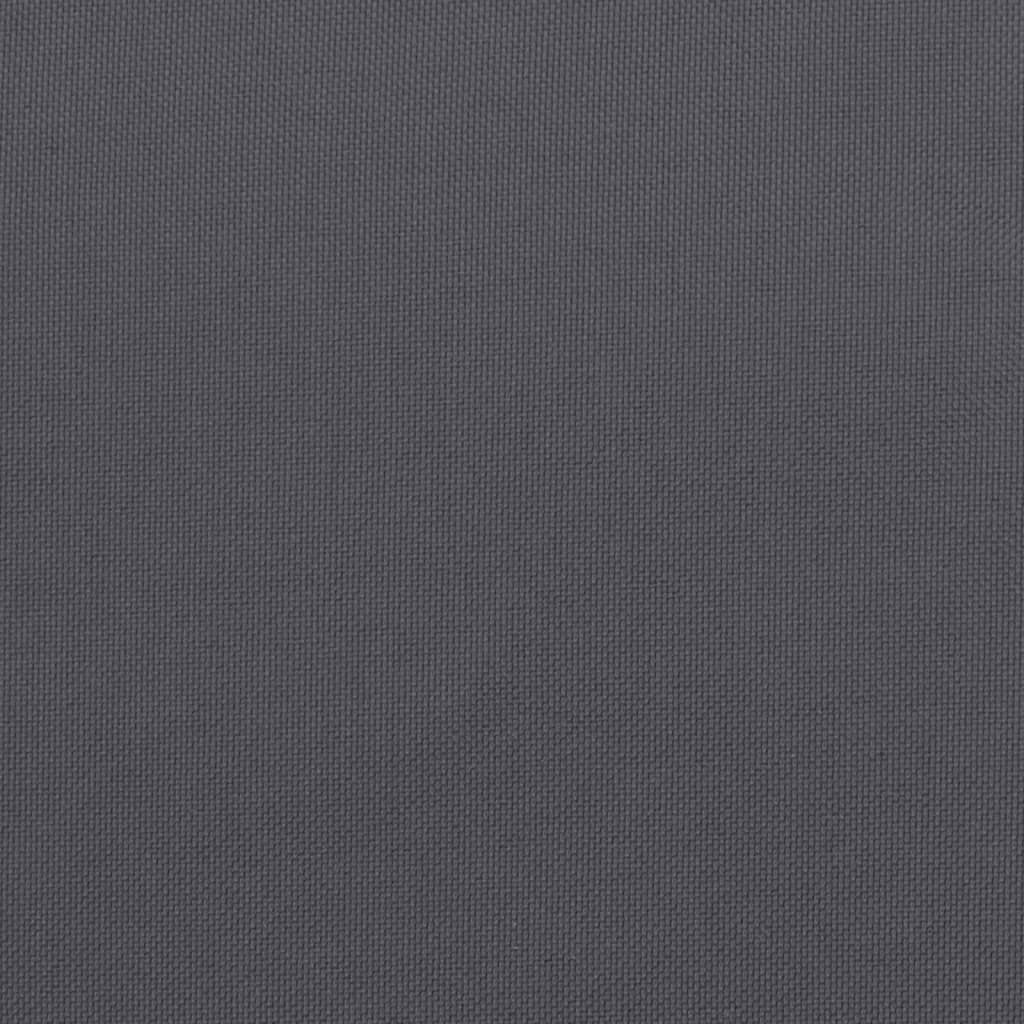 Cuscino per Pallet Antracite 50x40x12 cm in Tessuto