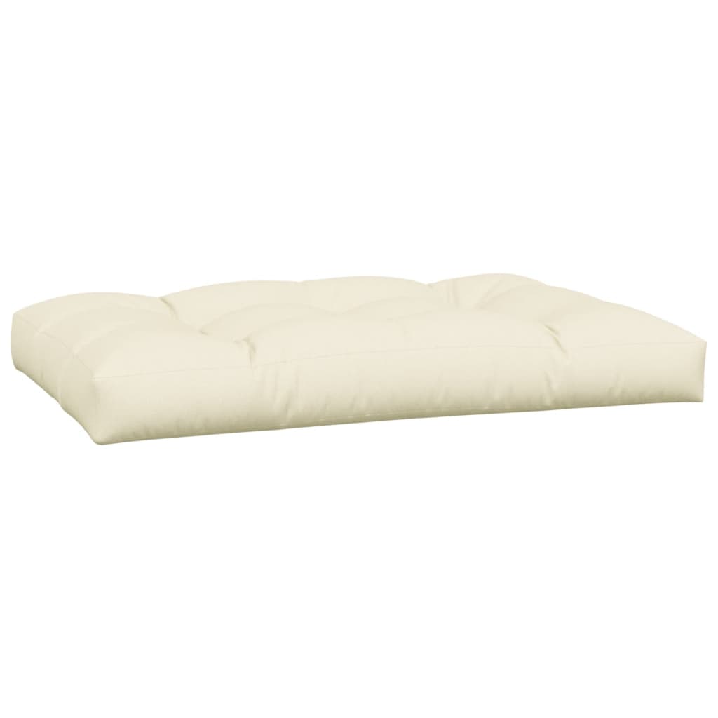 Cuscini per Pallet 3 pz Crema in Tessuto