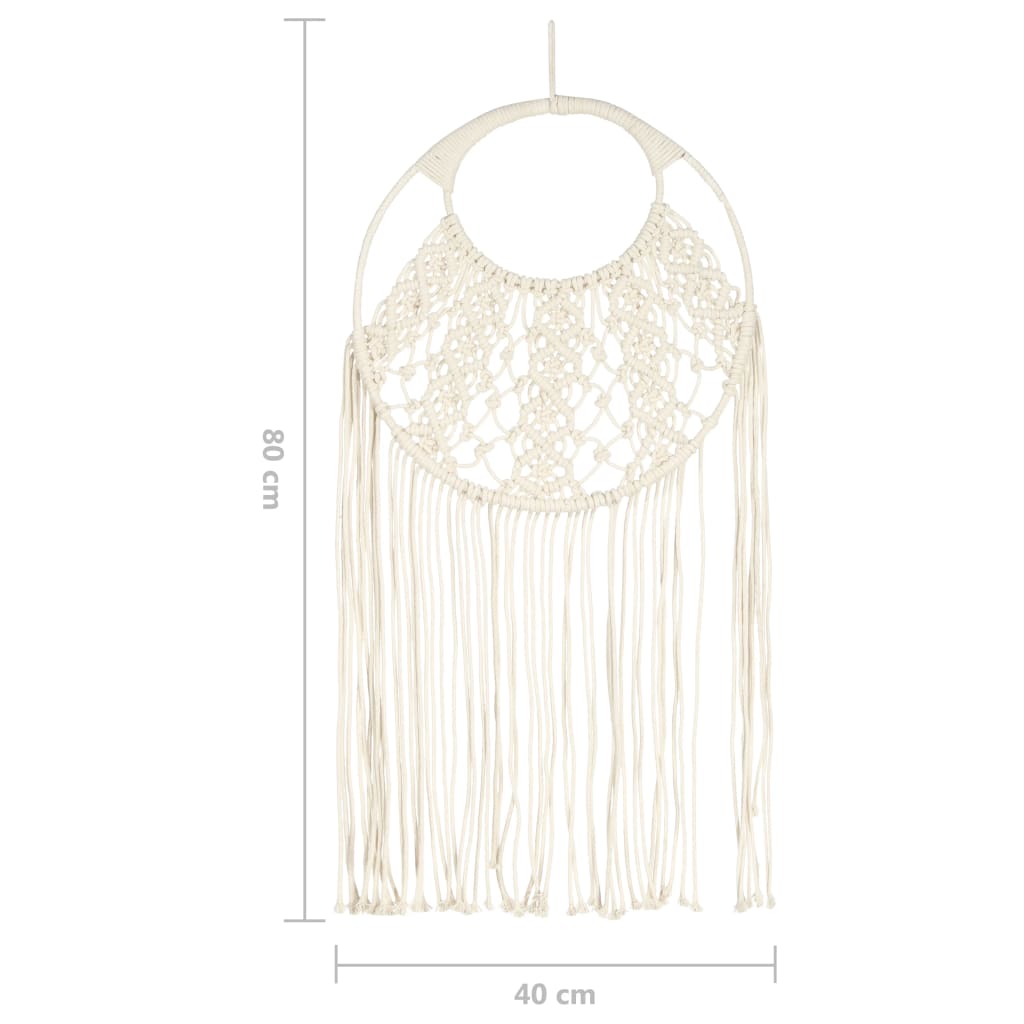 Decorazione da Parete in Macramè 40x80 cm Cotone