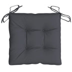 Cuscini per Sedia 2 pz Antracite 40x40x7 cm in Tessuto Oxford