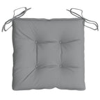 Cuscini per Sedia 4 pz Grigi 40x40x7 cm in Tessuto Oxford
