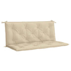 Cuscino per Panca Beige 120x(50+50)x7 cm in Tessuto Oxford