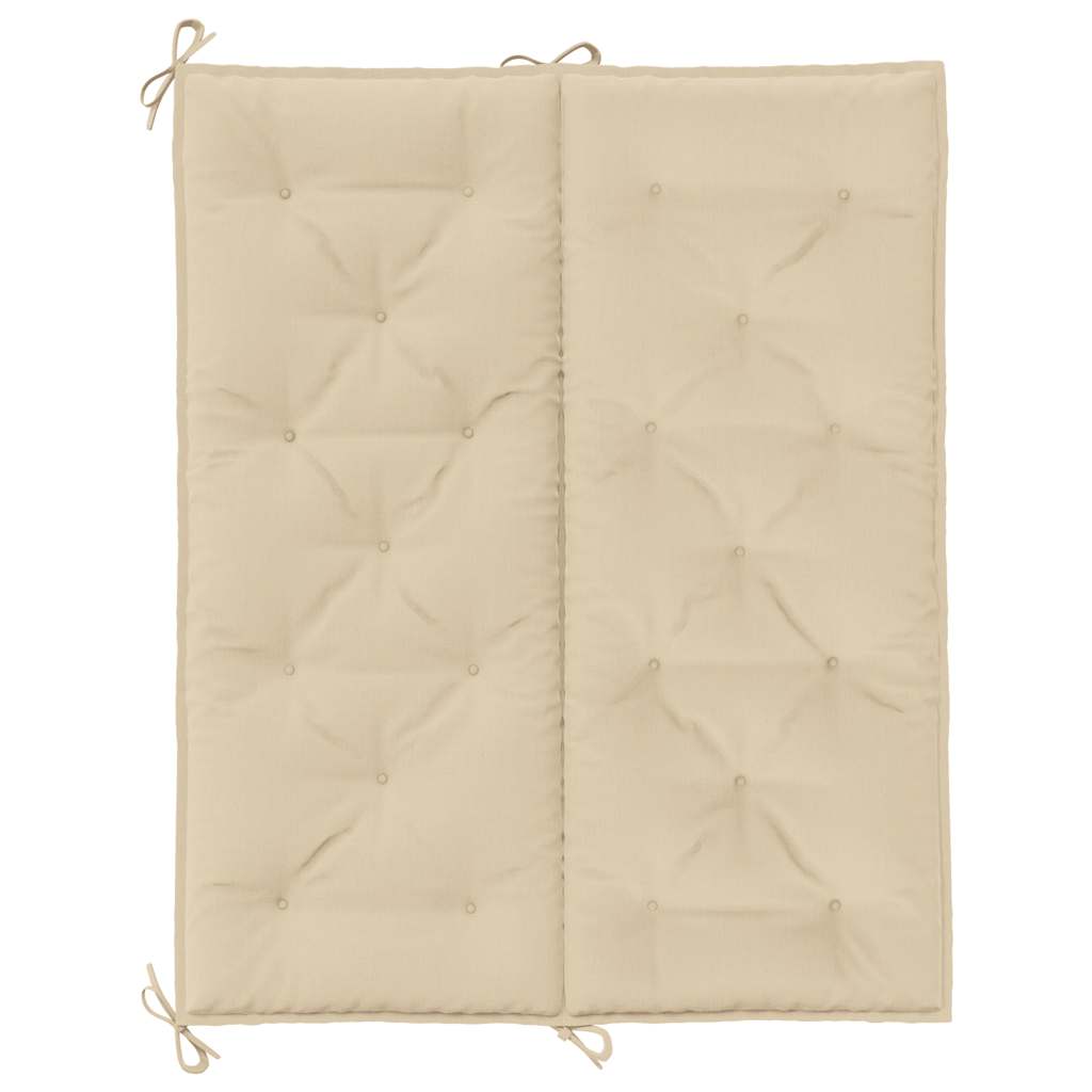 Cuscino per Panca Beige 120x(50+50)x7 cm in Tessuto Oxford
