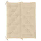 Cuscino per Panca Beige 120x(50+50)x7 cm in Tessuto Oxford