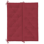 Cuscini per Panca 2 pz Rosso Vino 120x50x7 cm in Tessuto Oxford