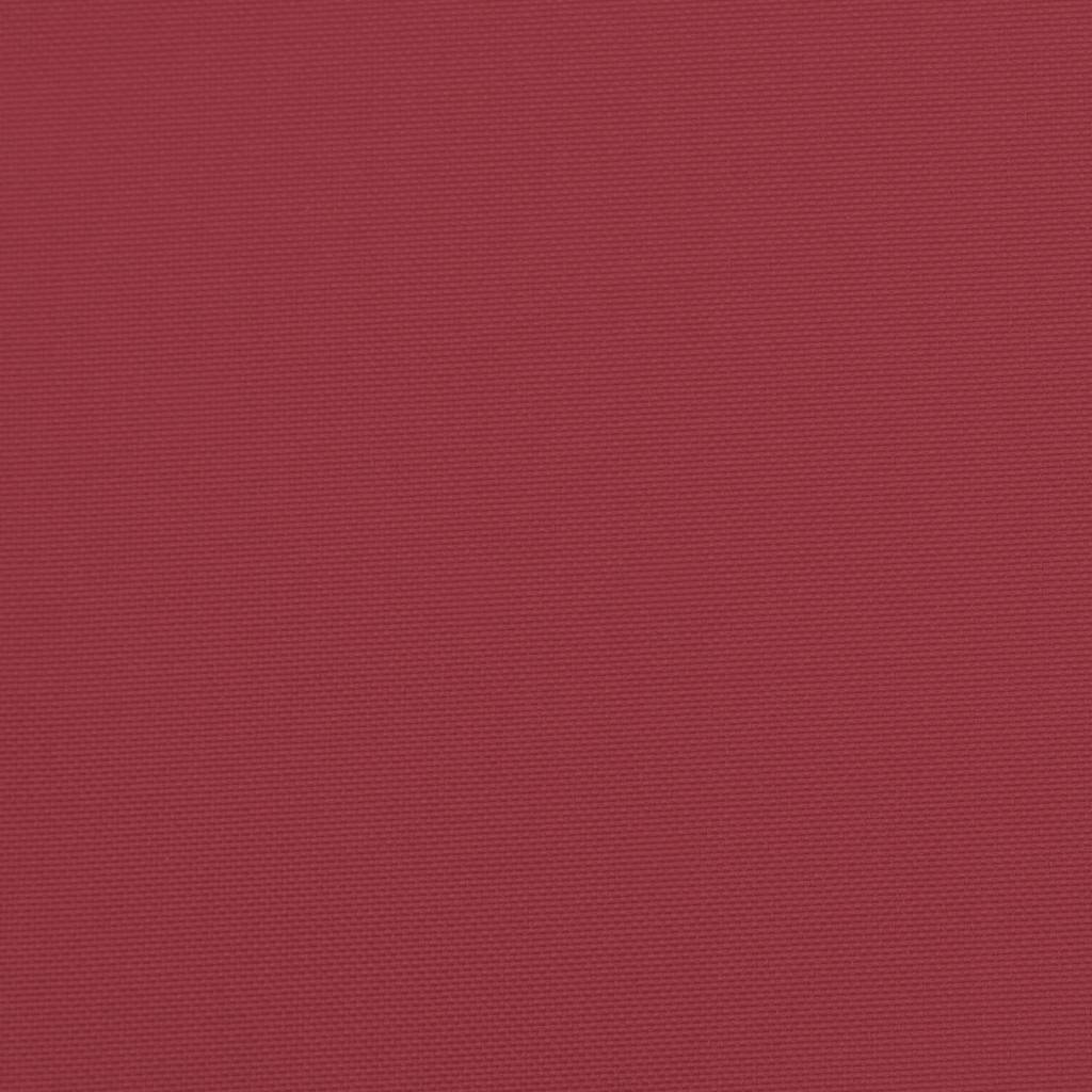Cuscini per Panca 2 pz Rosso Vino 120x50x7 cm in Tessuto Oxford