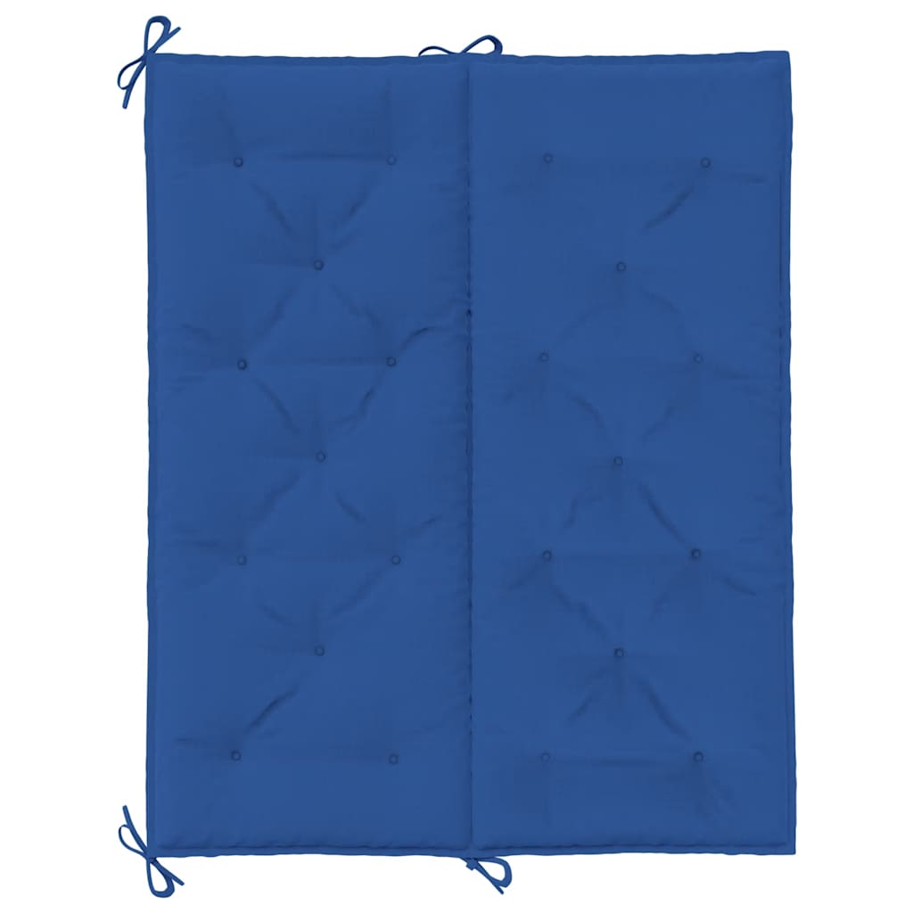 Cuscini per Panca 2 pz Blu 120x50x7 cm in Tessuto Oxford
