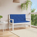 Cuscini per Panca 2 pz Blu 120x50x7 cm in Tessuto Oxford