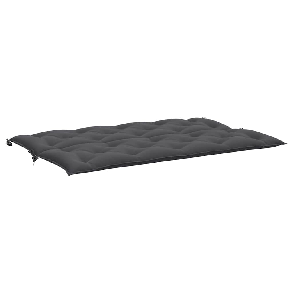 Cuscini Panca Giardino 2pz Antracite 150x50x7cm Tessuto Oxford