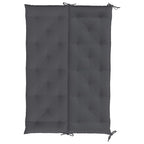 Cuscini Panca Giardino 2pz Antracite 150x50x7cm Tessuto Oxford