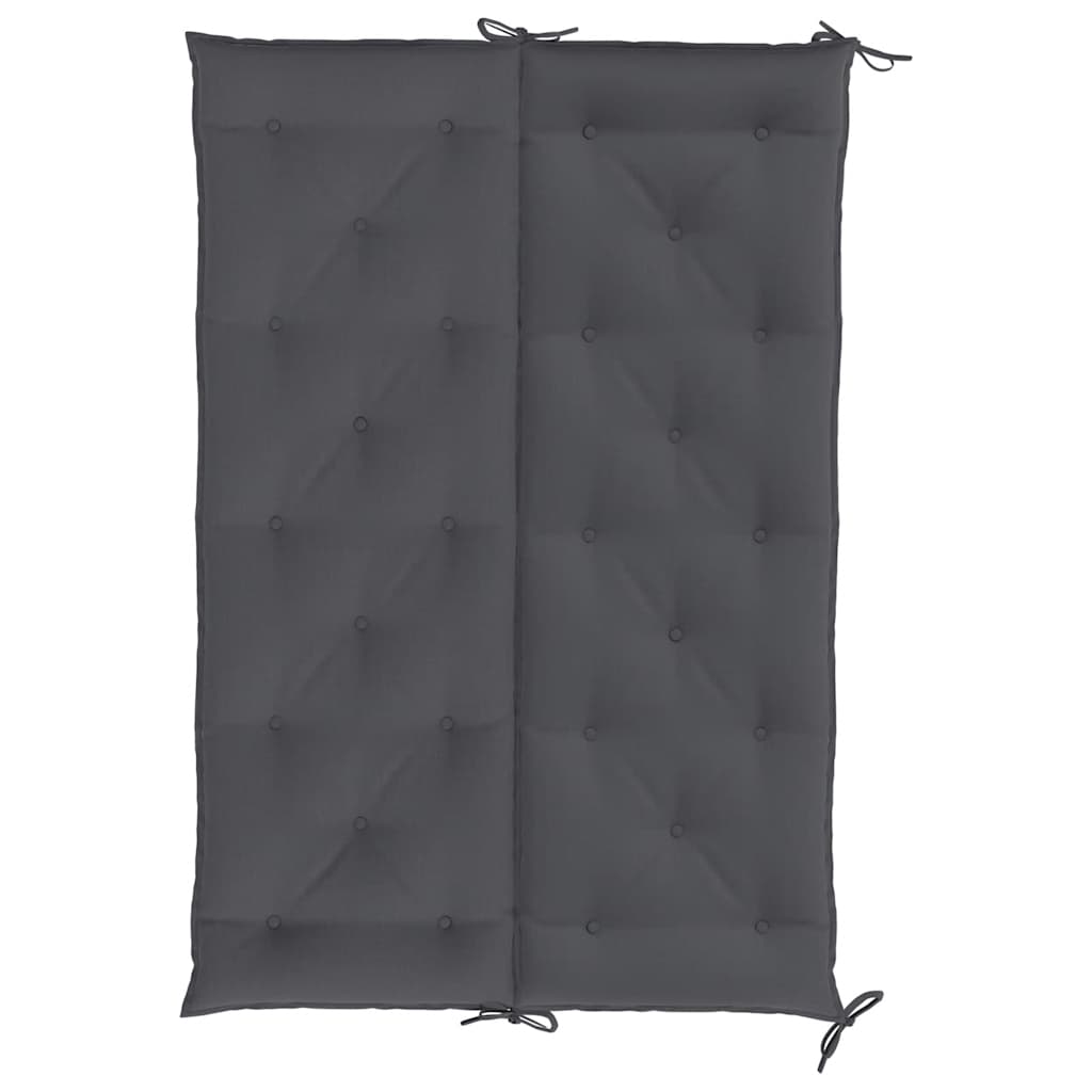 Cuscini Panca Giardino 2pz Antracite 150x50x7cm Tessuto Oxford