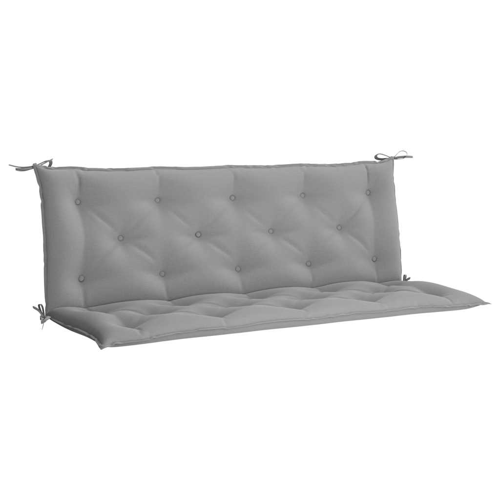 Cuscini per Panca 2 pz Grigi 150x50x7 cm in Tessuto Oxford